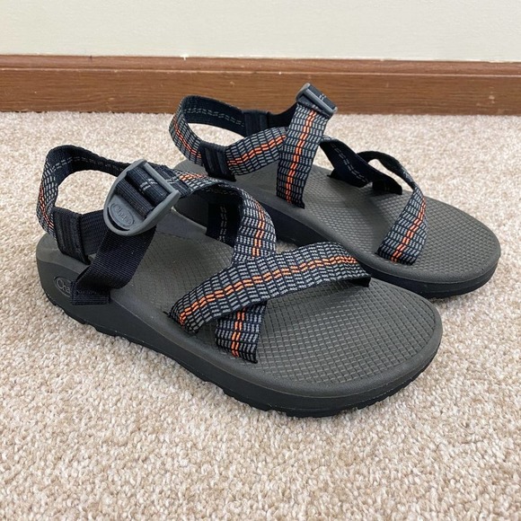 Chaco Shoes Chaco Grayorange Zcloud Sandals Mens Size 9 Regular Width Hiking Outdoors Euc